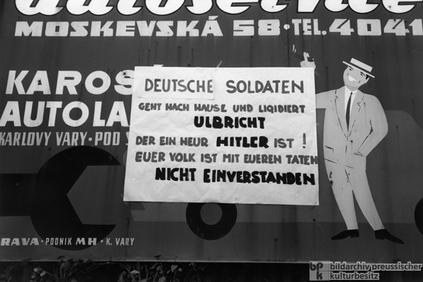 Poster Protesting the Invasion of the Czechoslovak Socialist Republic by Warsaw Pact Troops (August 21, 1968)